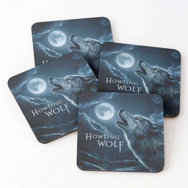 Item preview, “Lunar Serenade: The Howling Wolf” designed and sold by The Digital Compass.