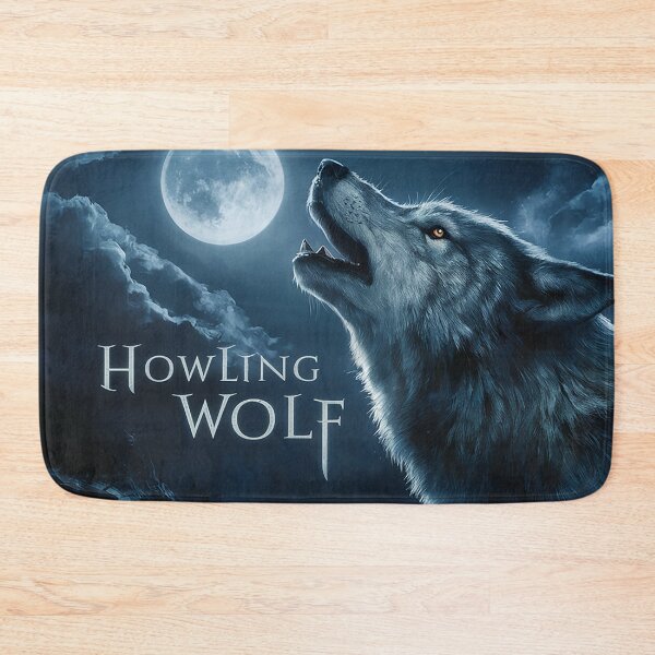 Item preview, “Lunar Serenade: The Howling Wolf” designed and sold by The Digital Compass.