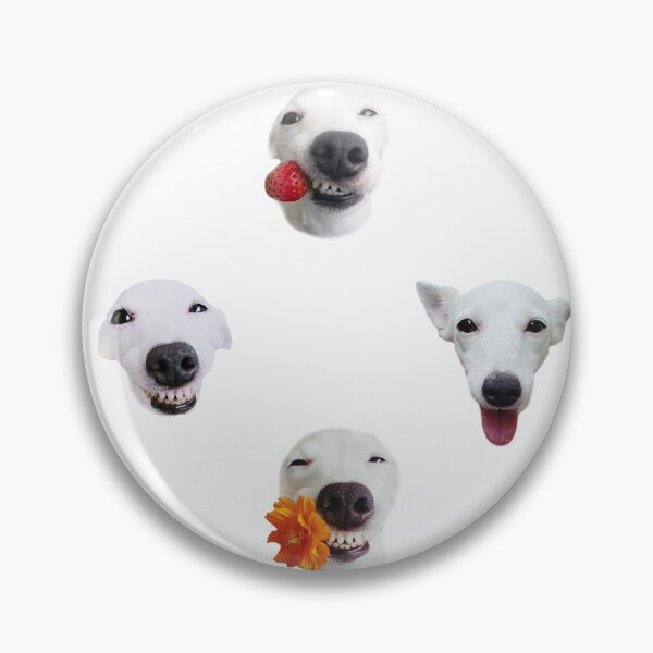 Item preview, Funny shocked white dog face pattern designed and sold by BeebooDesign.