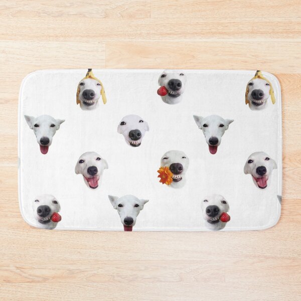 Item preview, Funny shocked white dog face pattern designed and sold by BeebooDesign.