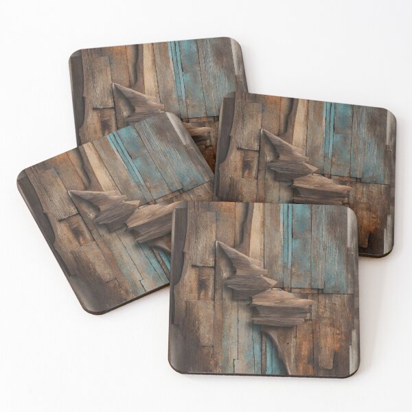 Item preview, BLUE AND BROWN RUSTIC WOODEN DESIGN designed and sold by asudesign.