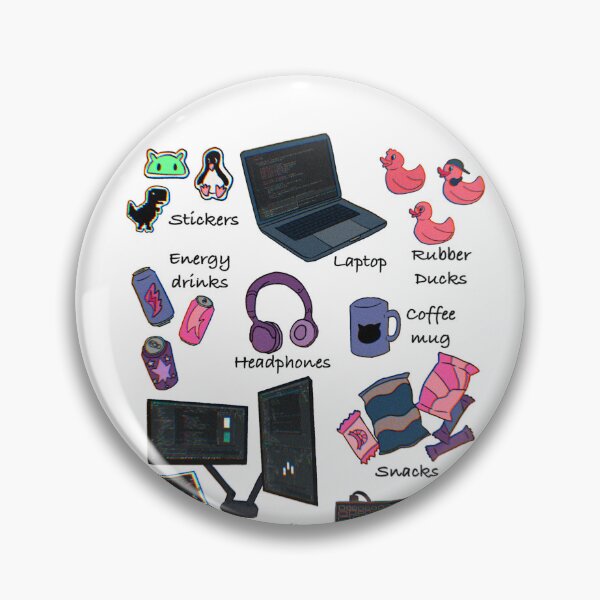 Item preview, A comp sci student’s belongings designed and sold by SharonTheFirst.