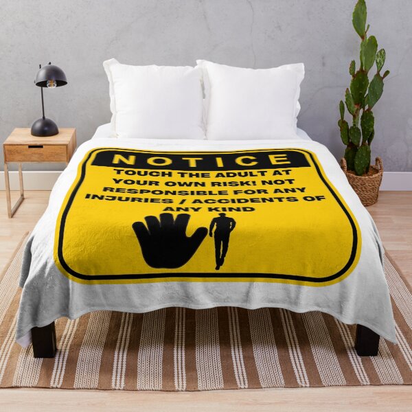Item preview, NOTICE - Touch at your own risk (Male Adult) designed and sold by ArtsyCity.