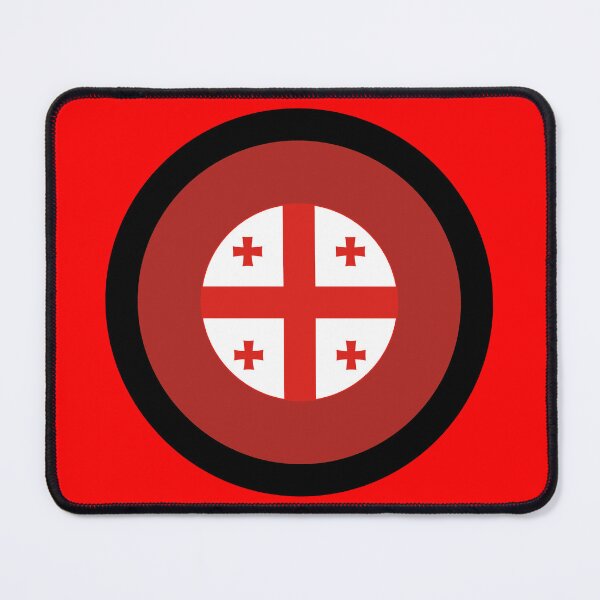 Item preview, Georgia sakartvelo Retro red and white mod roundel designed and sold by ModSupporters.
