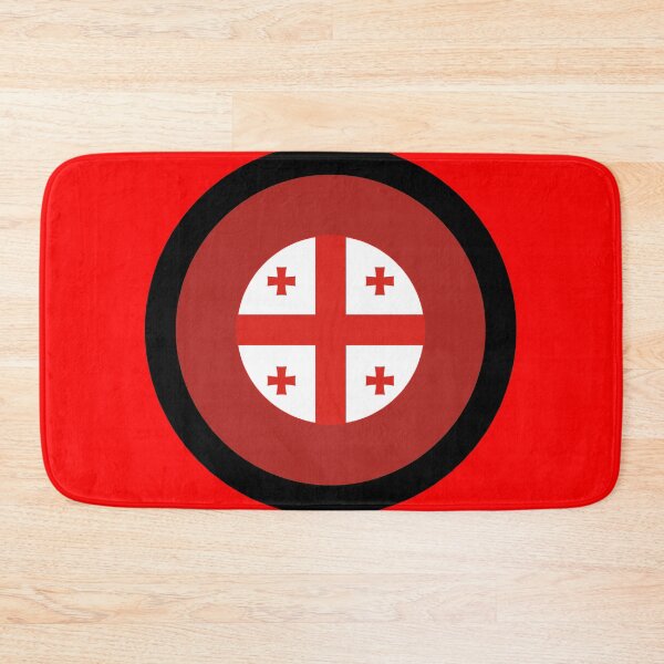 Item preview, Georgia sakartvelo Retro red and white mod roundel designed and sold by ModSupporters.