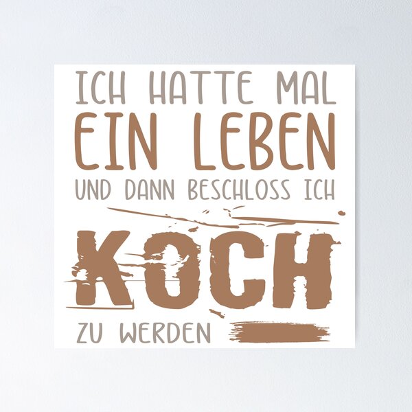 Artikel-Vorschau von Ich hatte mal ein Leben. Koch. Kochgesellin. Lustige Sprüche auf T-Shirt, Poster, Sticker & mehr, designt und verkauft von silentcolors.