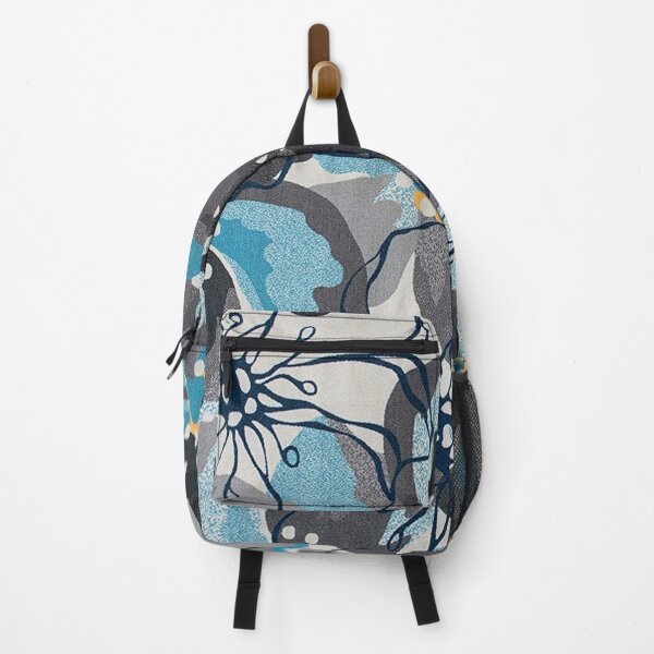 Item preview, Modern Large Floral Gray-Blue designed and sold by W. Chahir®.