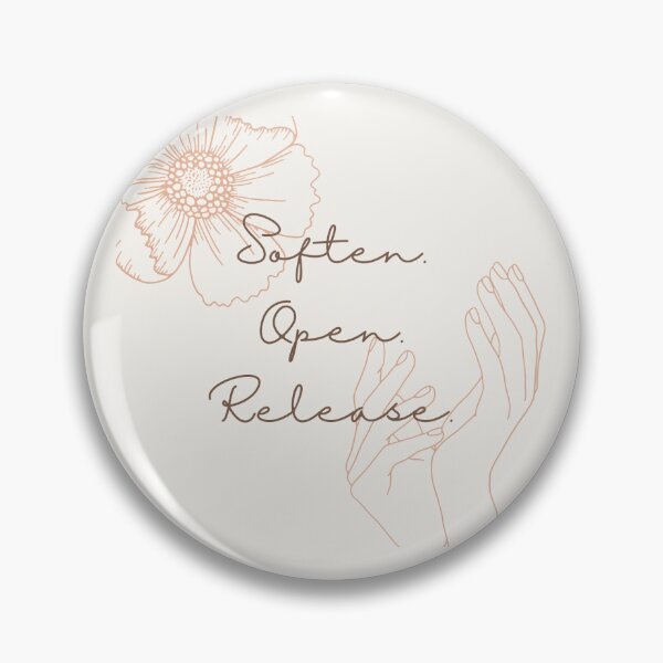 Item preview, Soften. Open. Release. - Sticker designed and sold by itsfuntastic.