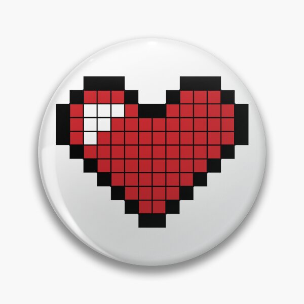 Item preview, Lovely Red Pixel Heart Cute Cartoon  designed and sold by Slassyat.