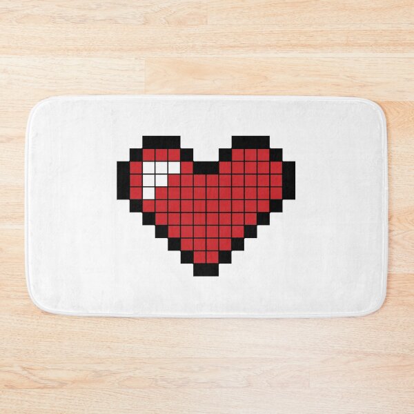 Item preview, Lovely Red Pixel Heart Cute Cartoon  designed and sold by Slassyat.