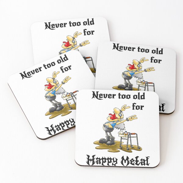 Item preview, Happy Metal Grandpa - Never too old for Happy metal designed and sold by ollibabu.