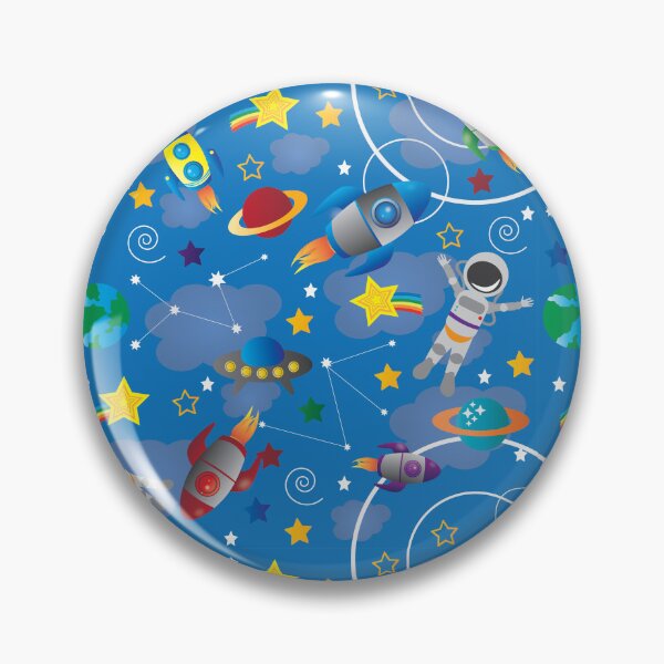 Item preview, out of this world space pattern blue designed and sold by smalladventures.