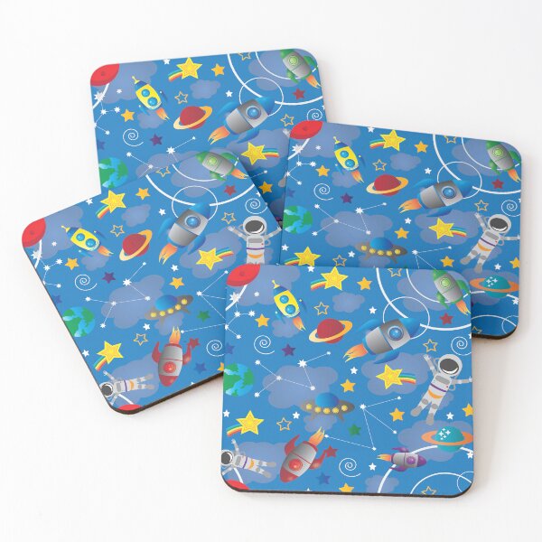 Item preview, out of this world space pattern blue designed and sold by smalladventures.