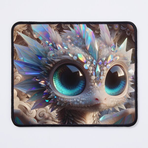Item preview, Fantasy Cute Baby Dragon Made of Crystals Gemstones designed and sold by ShaViArt.