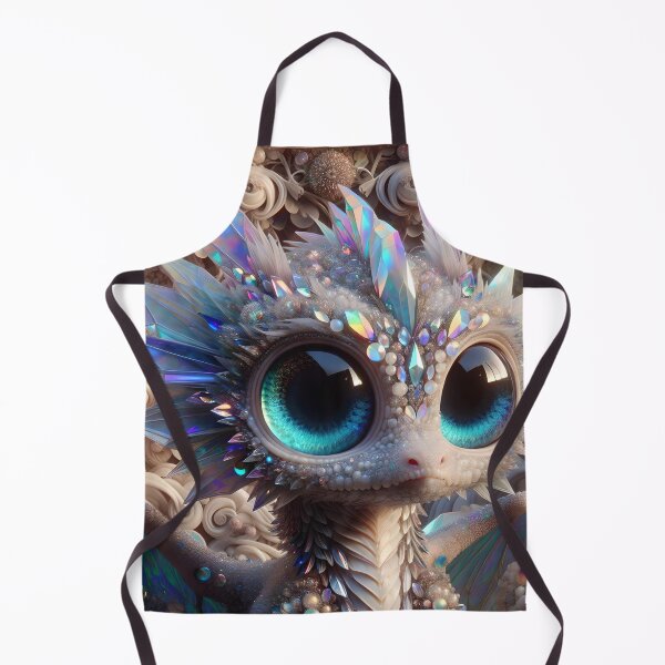 Item preview, Fantasy Cute Baby Dragon Made of Crystals Gemstones designed and sold by ShaViArt.