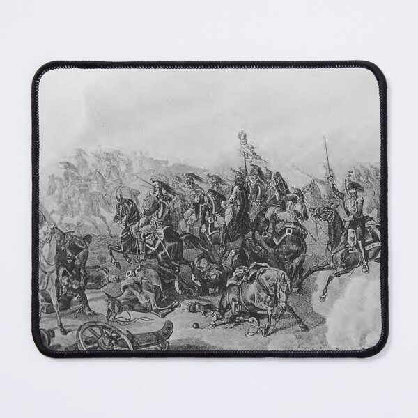 Item preview, Napoleonic Wars - Battle of Borodino - French cuirassiers charge into the Raevsky redoubt designed and sold by TheHappyK.