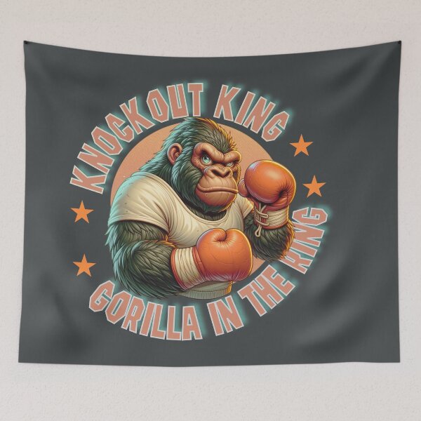 Item preview, A cool boxing gorilla ready to fight designed and sold by Animal world designs.