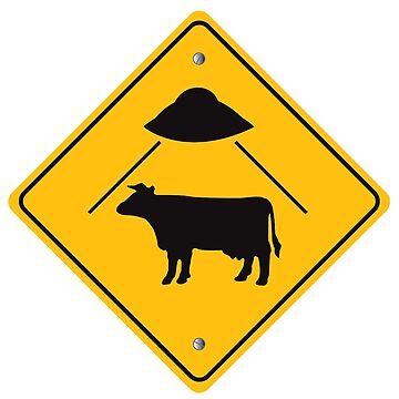 Artwork thumbnail, UFO - Cow Abduction by roswellboutique