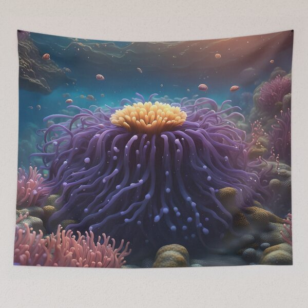 Item preview, Cute Sea Anemone In The Ocean designed and sold by MoriFantasy.