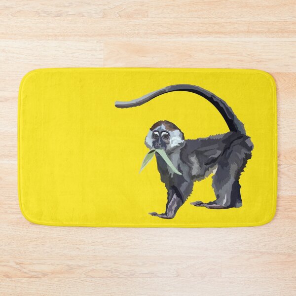Item preview, M is for Mangabey,Mangabey Artwork – Elegant Primate Illustration and African Wildlife Design designed and sold by PrettylittlepastelUk.