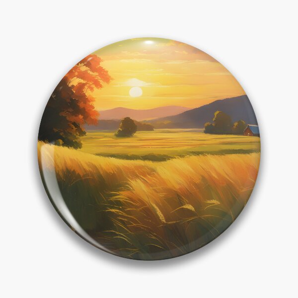 Artikelvorschau, Golden Glow Sun-Kissed Meadow at the Golden Hour entworfen und verkauft von AspirationalArt.