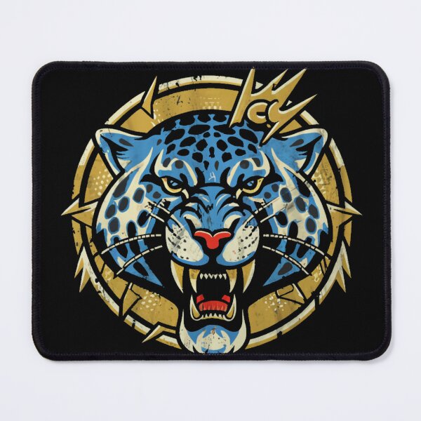 Item preview, jaguar head in a golden circle designed and sold by 123ks.