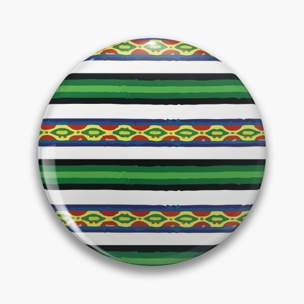 Item preview, Emerald green stripes poncho fabric bright fun decor designed and sold by T-Mex.