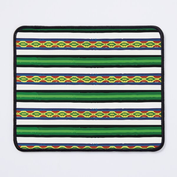 Item preview, Emerald green stripes poncho fabric bright fun decor designed and sold by T-Mex.