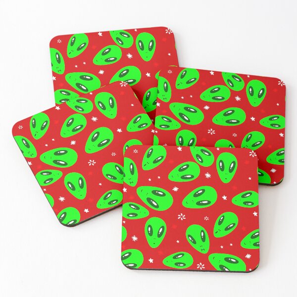 Item preview,  ugly christmas alien red stars designed and sold by Gossip Rag.