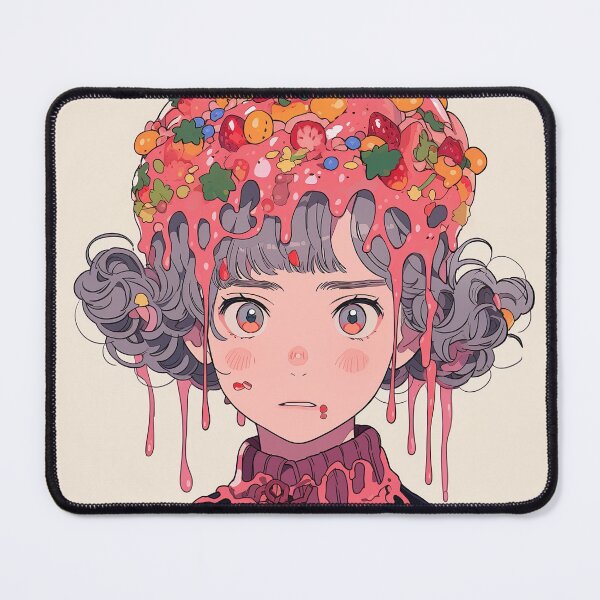 Item preview, Berry Sundae Drizzle Cascade Anime Girl designed and sold by bubblegoth.