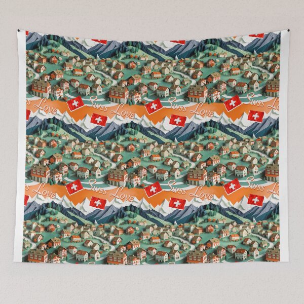 Artikelvorschau, Schweizer lieben Twilight Orange entworfen und verkauft von Alessandro Remo Mazzoni Remotextiles.