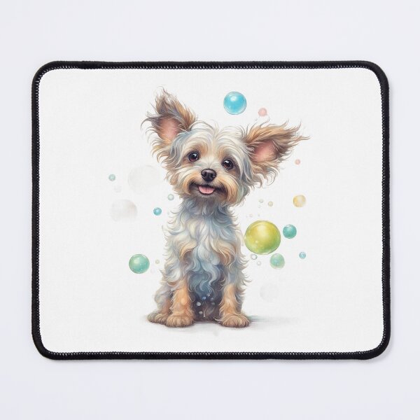 Item preview, Soap Bubble Lover. Yorkshire Terrier designed and sold by ArmonyforSouls.