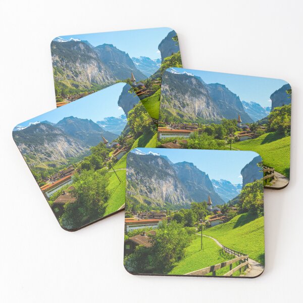 Item preview, Lauterbrunnen Village, Bernese Oberland, Switzerland, Swiss Alps, Mountain Landscape  designed and sold by newburyboutique.
