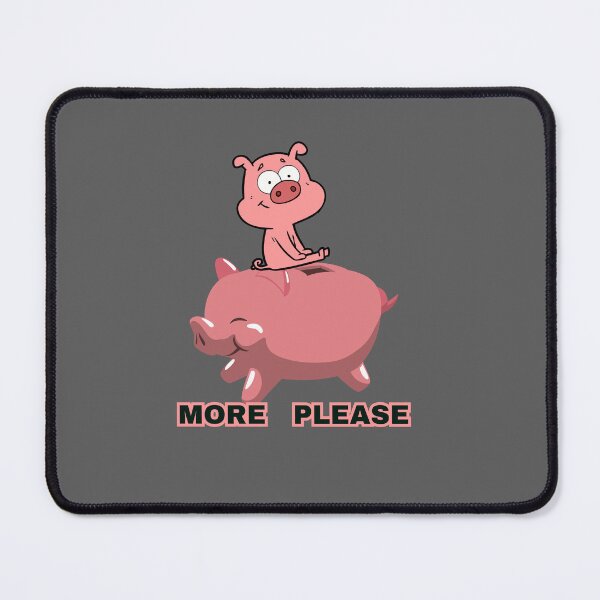 Item preview, Cute pig sitting on a piggy bank, pig save money, piggy bank designed and sold by Hope-it-fits.