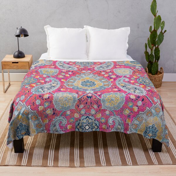 Item preview, Boho Chic Glam Paisley Fuchsia / Gold designed and sold by W. Chahir®.