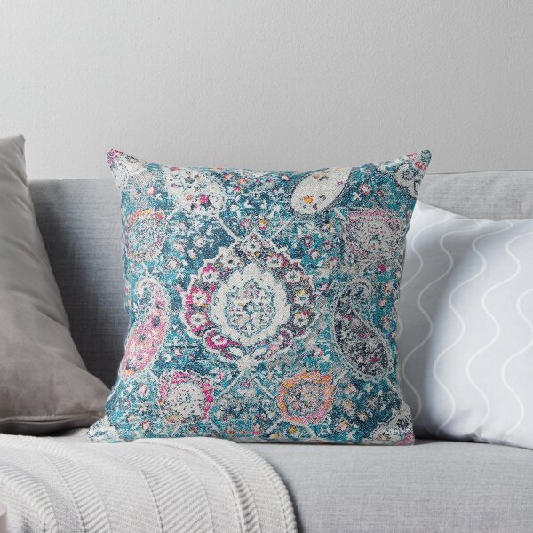 Item preview, Boho Chic Glam Paisley Blue/Grey designed and sold by W. Chahir®.