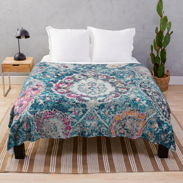 Item preview, Boho Chic Glam Paisley Blue/Grey designed and sold by W. Chahir®.