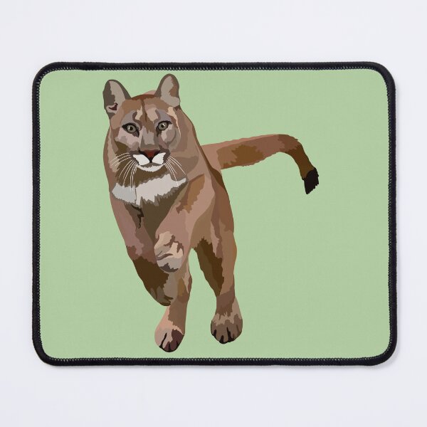 Item preview, M is for Mountain Lion,Mountain Lion Illustration – Majestic Cougar Art for Wildlife and Nature Lovers designed and sold by PrettylittlepastelUk.