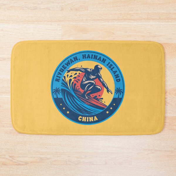 Item preview, Riyuewan Bay Hainan Island China Surfing Design designed and sold by CynthiaGraphics.