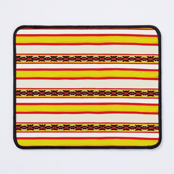 Item preview, Bright yellow stripes poncho fabric bright fun decor designed and sold by T-Mex.