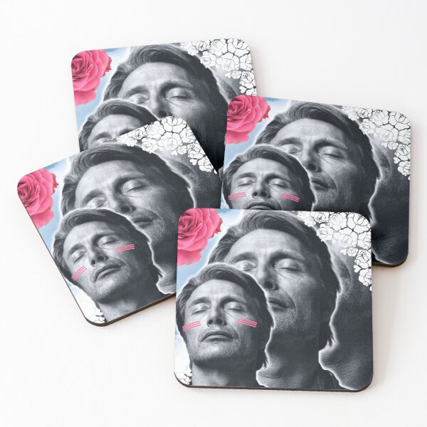 Item preview, Mads Mikkelsen Sky and Roses Love Collage designed and sold by orionlodubyal.