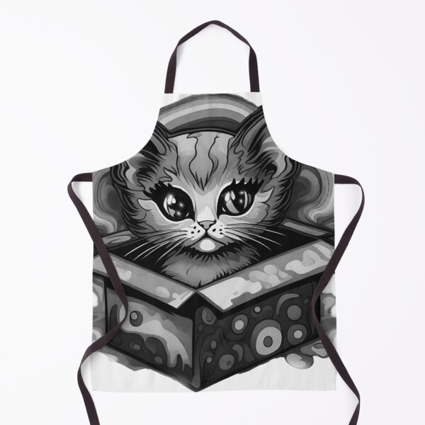 Item preview, Black and white crazy cat designed and sold by Angela95P.