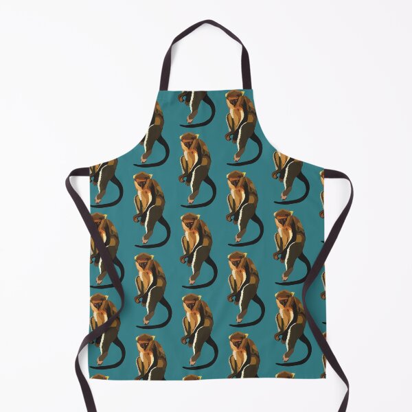 Item preview, M is for Mona Monkey,Mona Monkey Illustration – Vibrant Primate Art for Wildlife and Nature Lovers designed and sold by PrettylittlepastelUk.