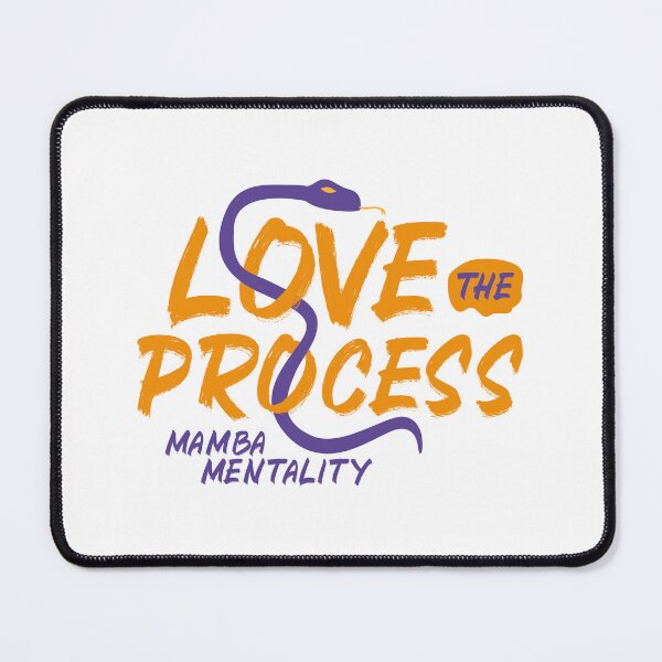 Item preview, Mamba mentality, love the process, the purple and gold snake of the Los Angeles Lakers designed and sold by Dizartico.