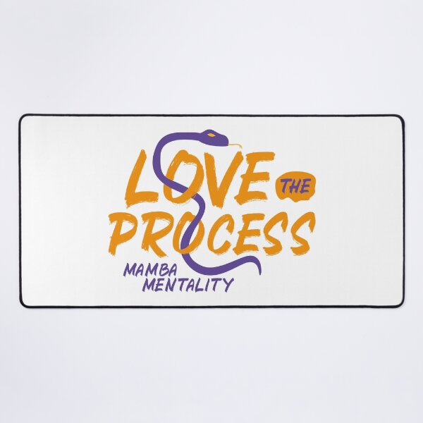 Item preview, Mamba mentality, love the process, the purple and gold snake of the Los Angeles Lakers designed and sold by Dizartico.