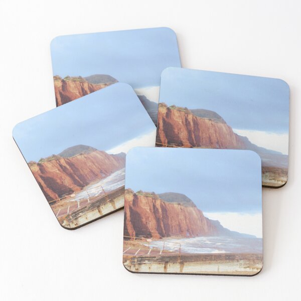 Item preview, Sidmouth Cliff Beach photograph  designed and sold by Designs12.