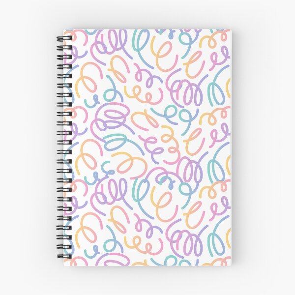 Item preview, Abtract doodles pastel colors - Free flowing   designed and sold by TANISSdesign.