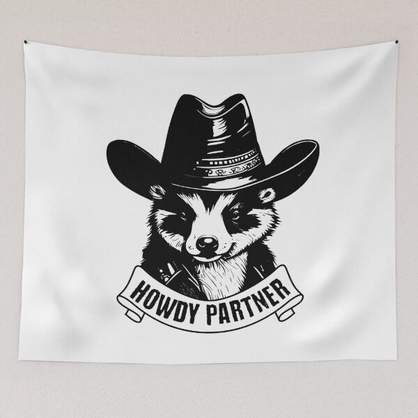 Item preview, Honey Badger - Howdy Partner  designed and sold by ValentinaHramov.