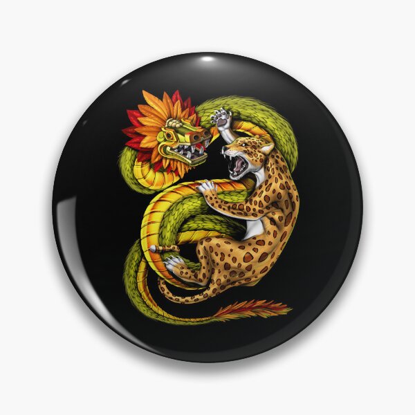 Item preview, Aztec Jaguar vs Quetzalcoatl designed and sold by underheaven.