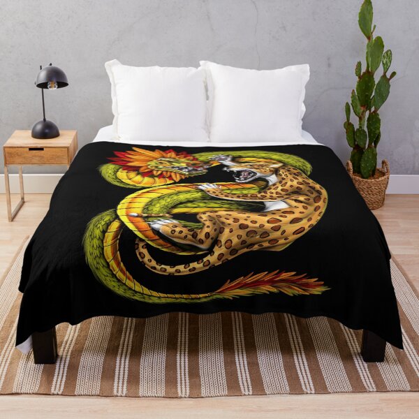 Item preview, Aztec Jaguar vs Quetzalcoatl designed and sold by underheaven.